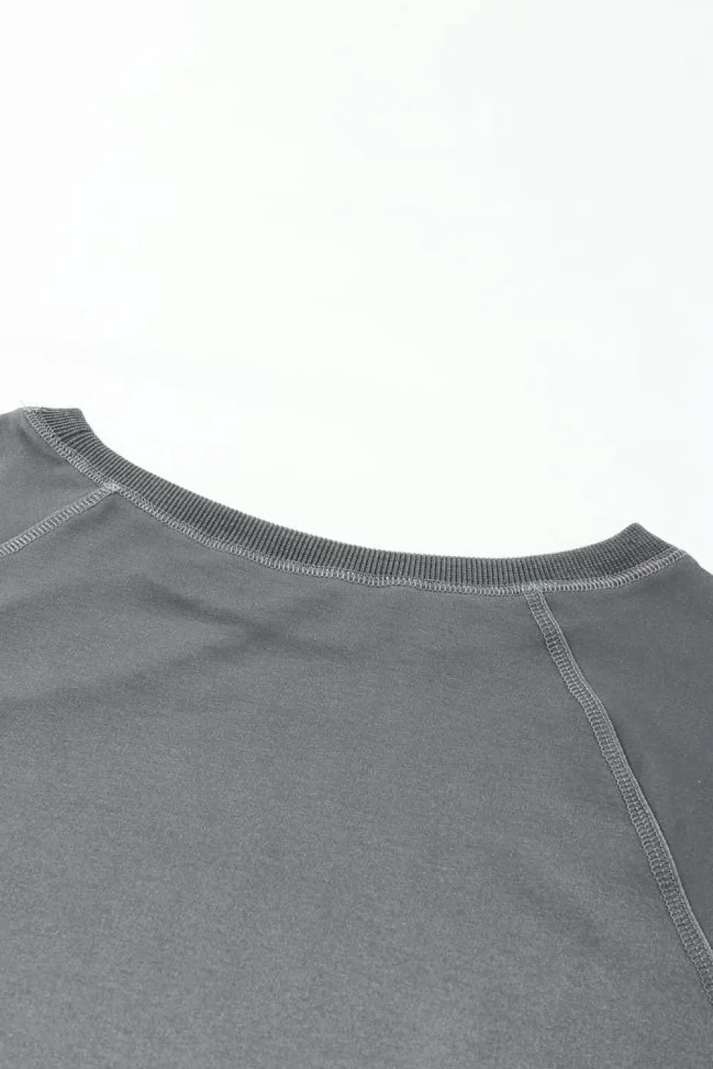 New Dear-Lover Ombre Crewneck Long Sleeve Sweatshirt Gray