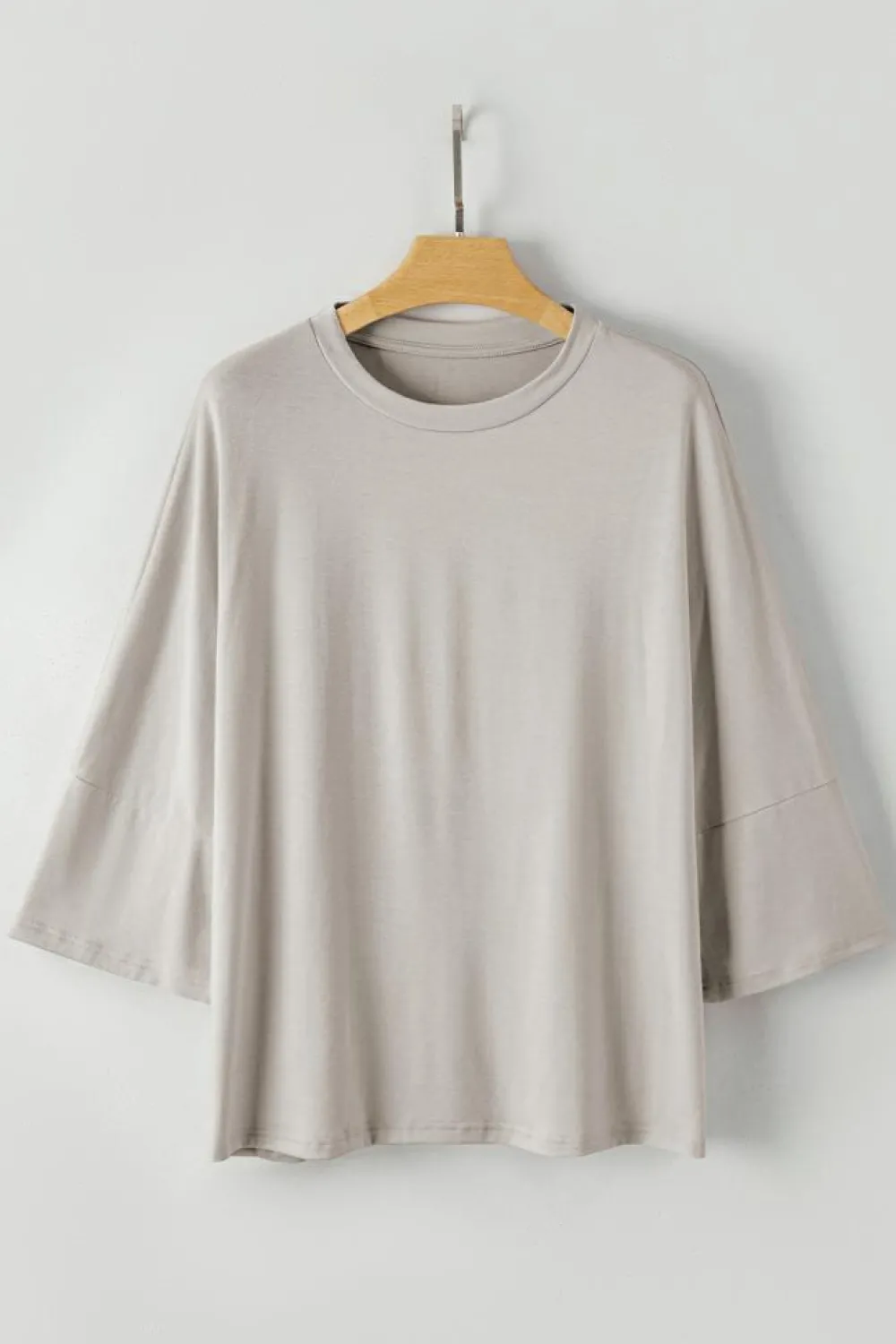 Hot Dear-Lover Oversized Flowy Dropped Shoulder T-shirt Gray