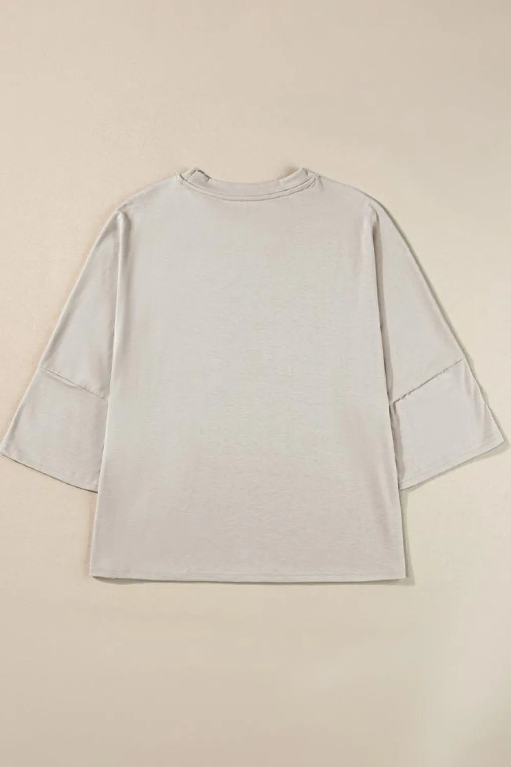 Hot Dear-Lover Oversized Flowy Dropped Shoulder T-shirt Gray