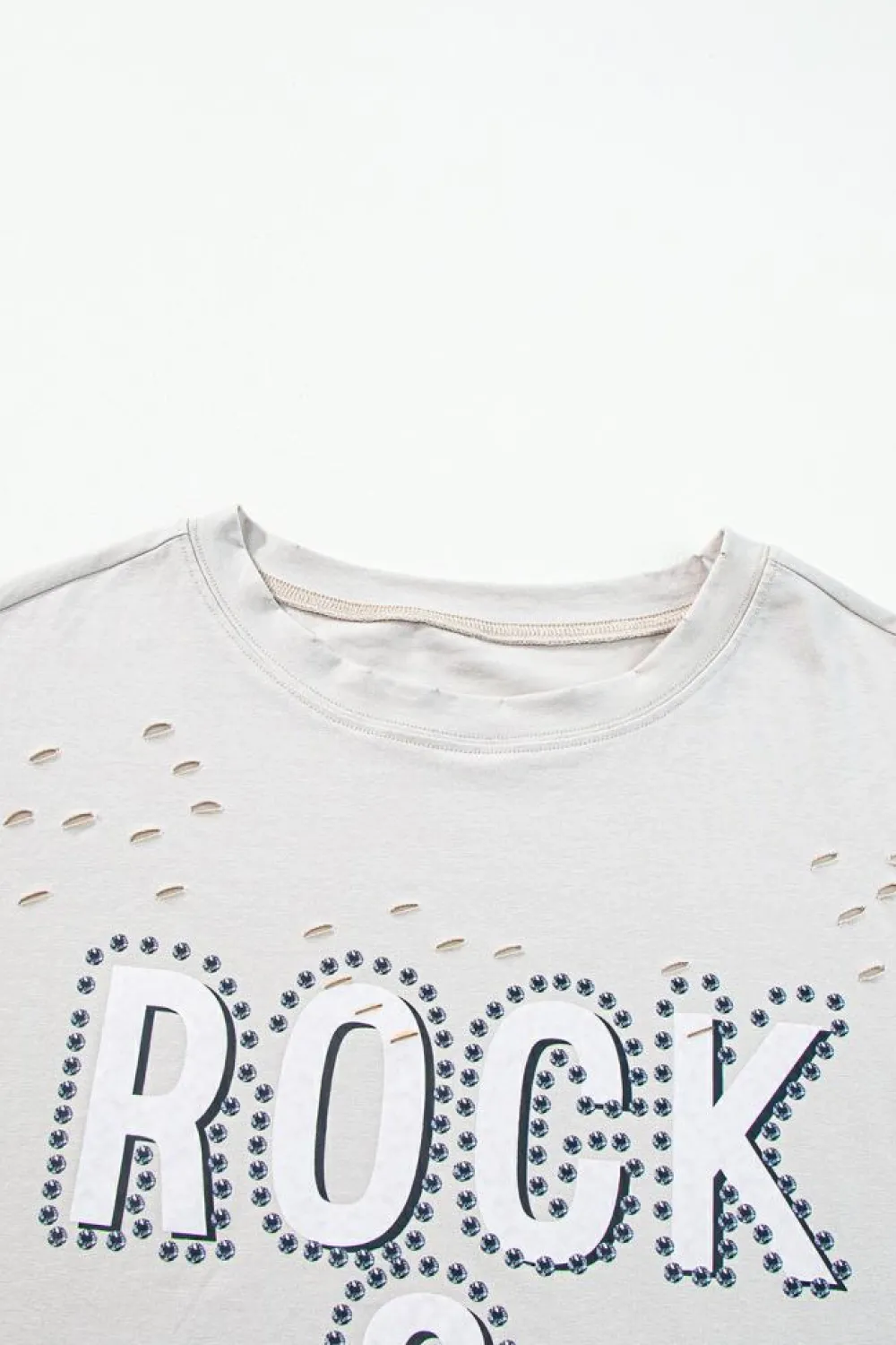 Best Dear-Lover Rock & Roll Graphic Distressed Vintage Tee Gray