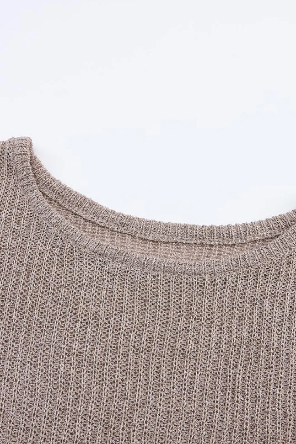 Hot Dear-Lover Slouchy Dolman Sleeve High Low Sweater Gray