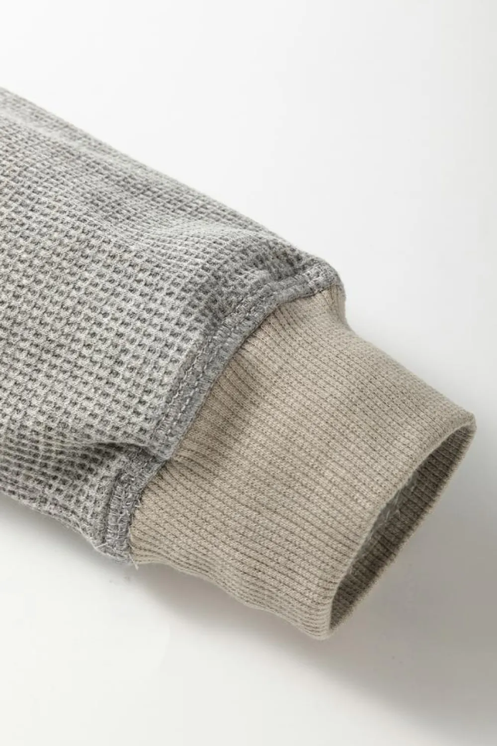 New Dear-Lover Thermal Pullover Loose Sweatshirt Gray