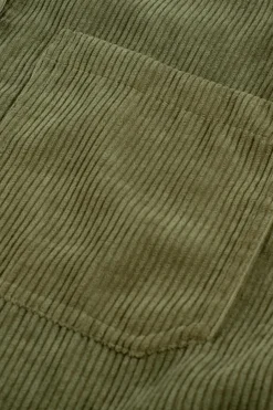 Discount Dear-Lover Corduroy Button Pocket Shirt Green