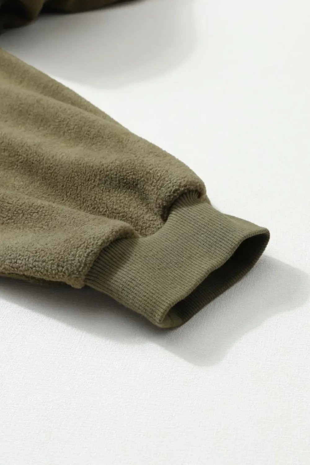 Online Dear-Lover Green Flap Pocket Drawstring Hood Zip Up Jacket Jungle Green