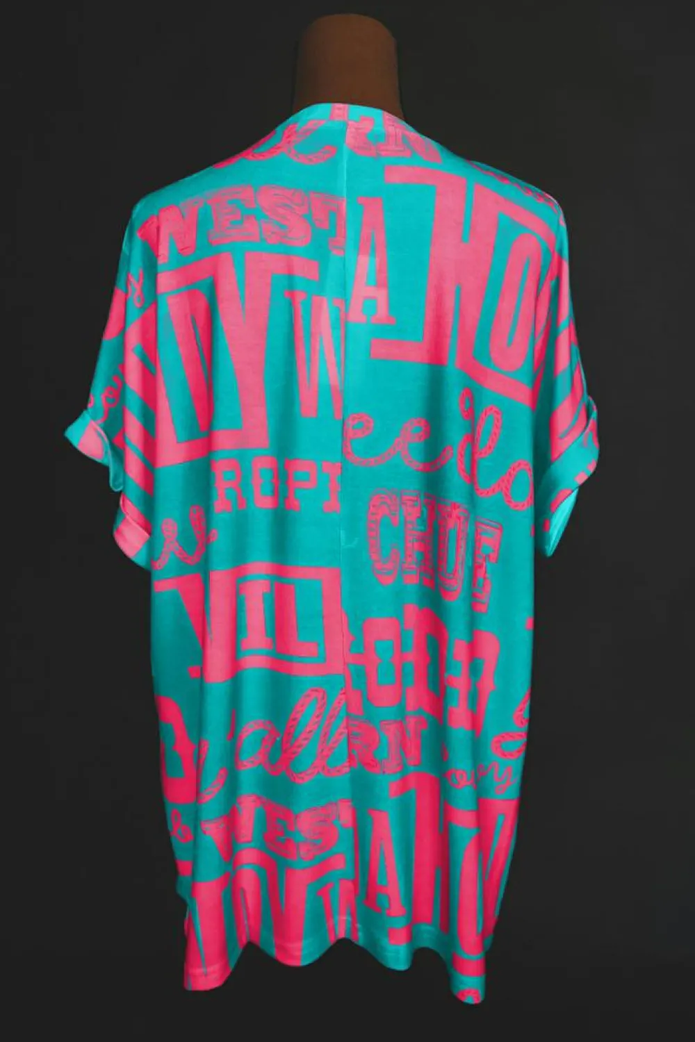 Online Dear-Lover Howdy Cowboy Letter Printed Western Fashion Tee Green