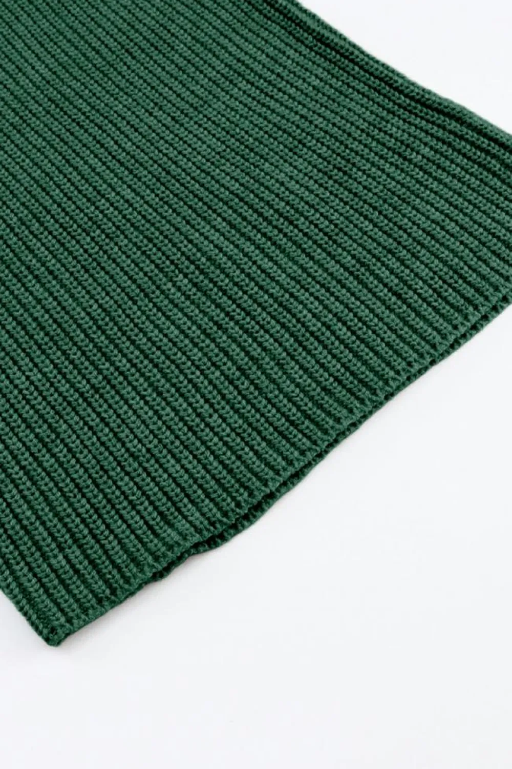 Sale Dear-Lover Knitted V Neck Sweater and Casual Pants Set Green