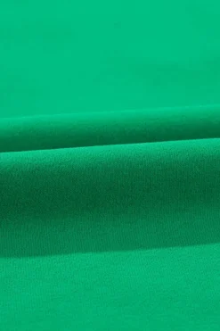 Online Dear-Lover LUCKY Aphabet Chenille Embroidered Pullover Sweatshirt Green