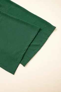 Discount Dear-Lover Smocked Sleeveless Wide Leg Jumpsuit with Pockets Green