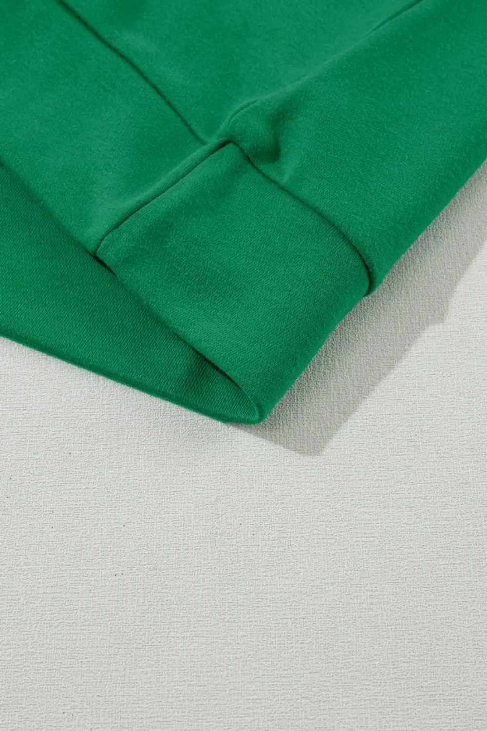 Hot Dear-Lover Solid Round Neck Raglan Sleeve Sweatshirt Green