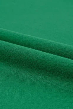 Hot Dear-Lover Solid Round Neck Raglan Sleeve Sweatshirt Green