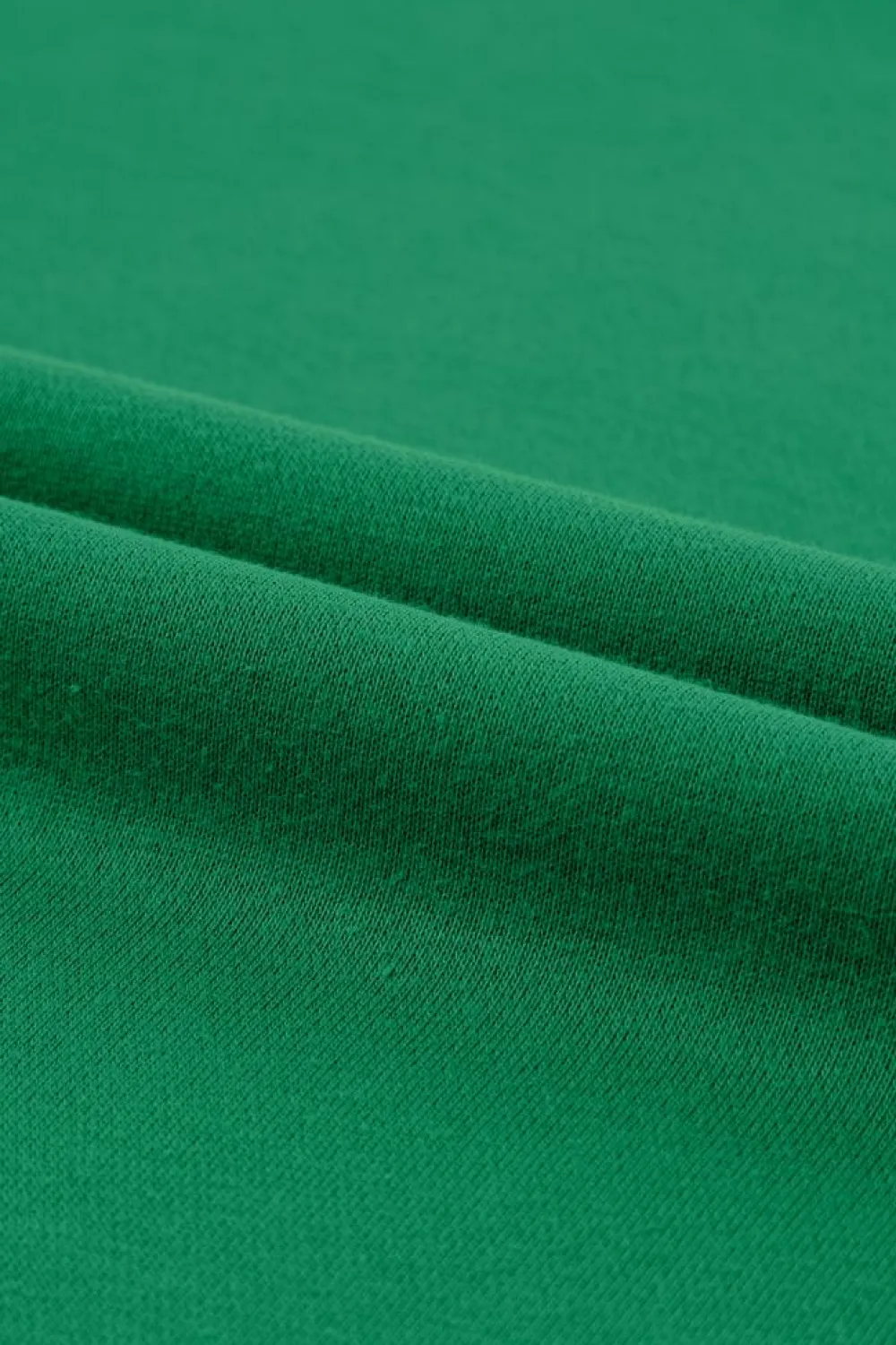 Hot Dear-Lover Solid Round Neck Raglan Sleeve Sweatshirt Green