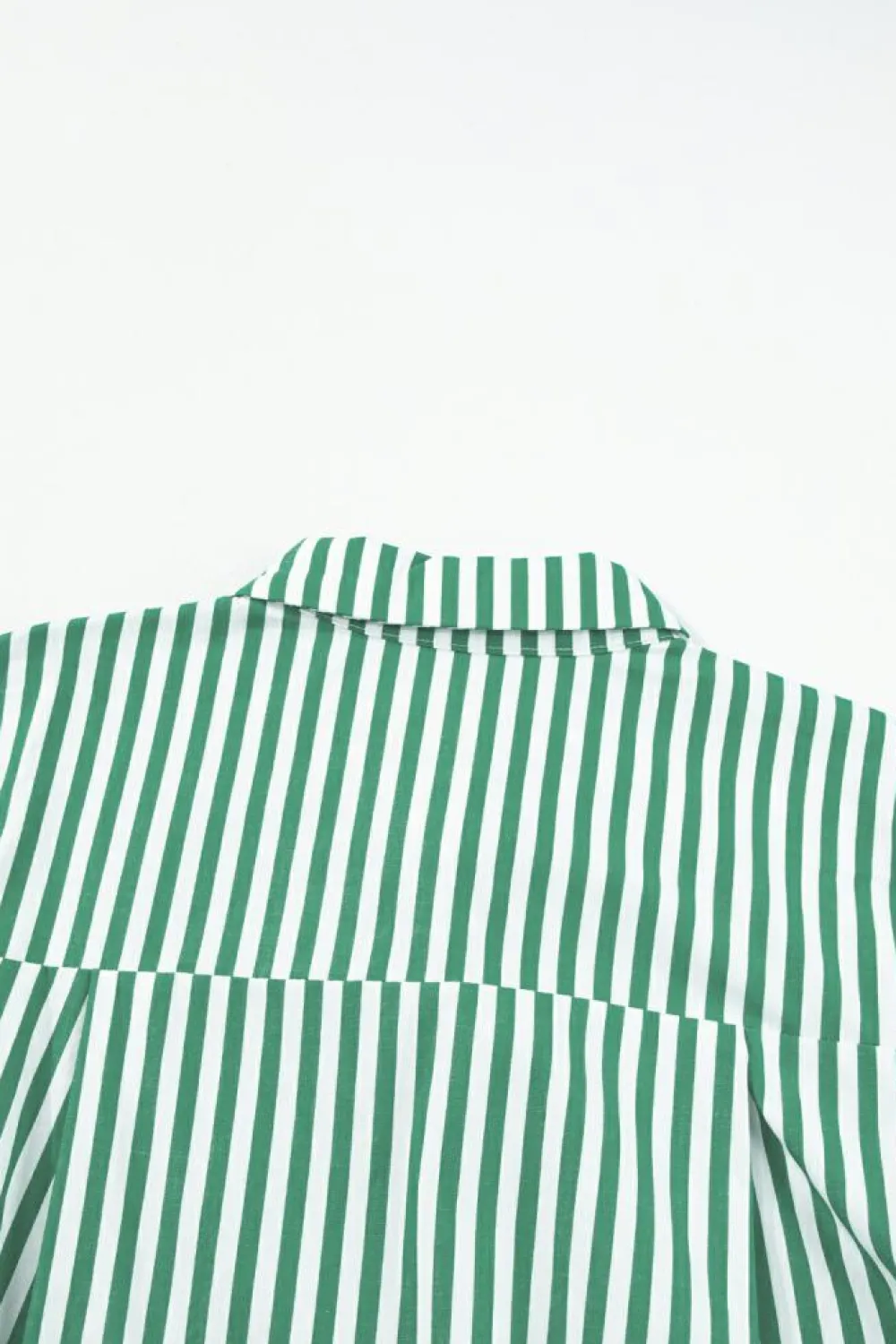 Sale Dear-Lover Dolman Sleeve Oversize Shirt Green Stripe