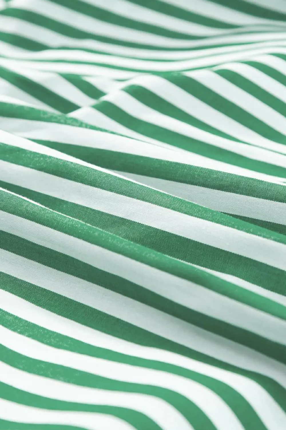Sale Dear-Lover Dolman Sleeve Oversize Shirt Green Stripe