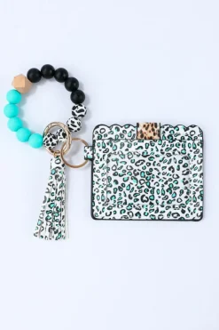 Best Dear-Lover Western Fashion Card Bag Bracelet Key Ring Green