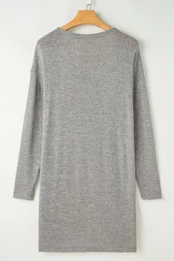 Sale Dear-Lover High Rise Solid Color Open Front Lightweight Cardigan High-rise