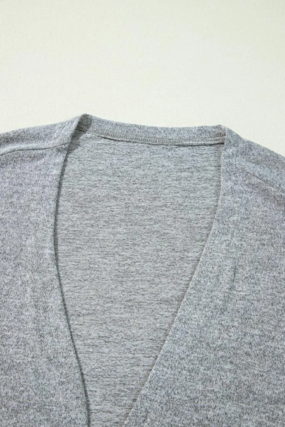 Sale Dear-Lover High Rise Solid Color Open Front Lightweight Cardigan High-rise