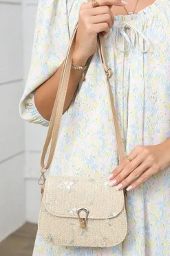 Discount Dear-Lover Delicate Weave Detail One Shoulder Bag Jet Stream
