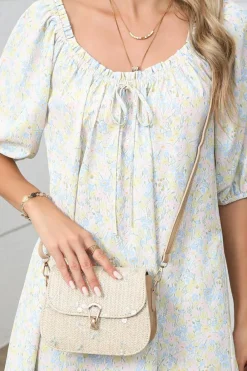 Discount Dear-Lover Delicate Weave Detail One Shoulder Bag Jet Stream