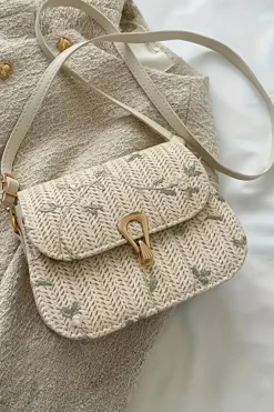 Discount Dear-Lover Delicate Weave Detail One Shoulder Bag Jet Stream