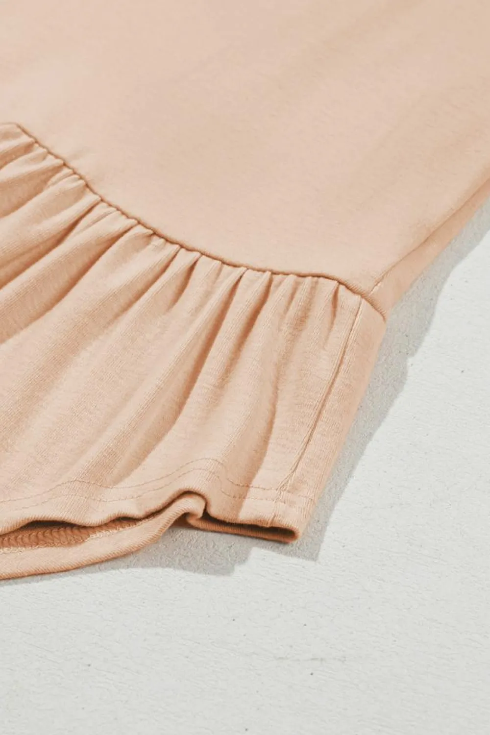 Outlet Dear-Lover Ruffled V Neck Buttoned V Neck Shirt Jet Stream