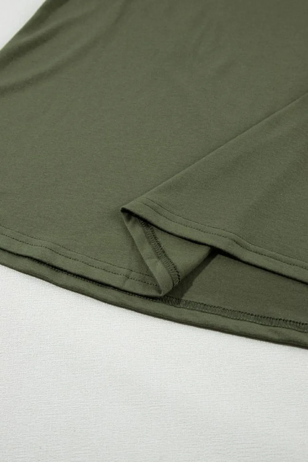 Clearance Dear-Lover Solid Color Distressed Holes Crew Neck Tank Top Jungle Green