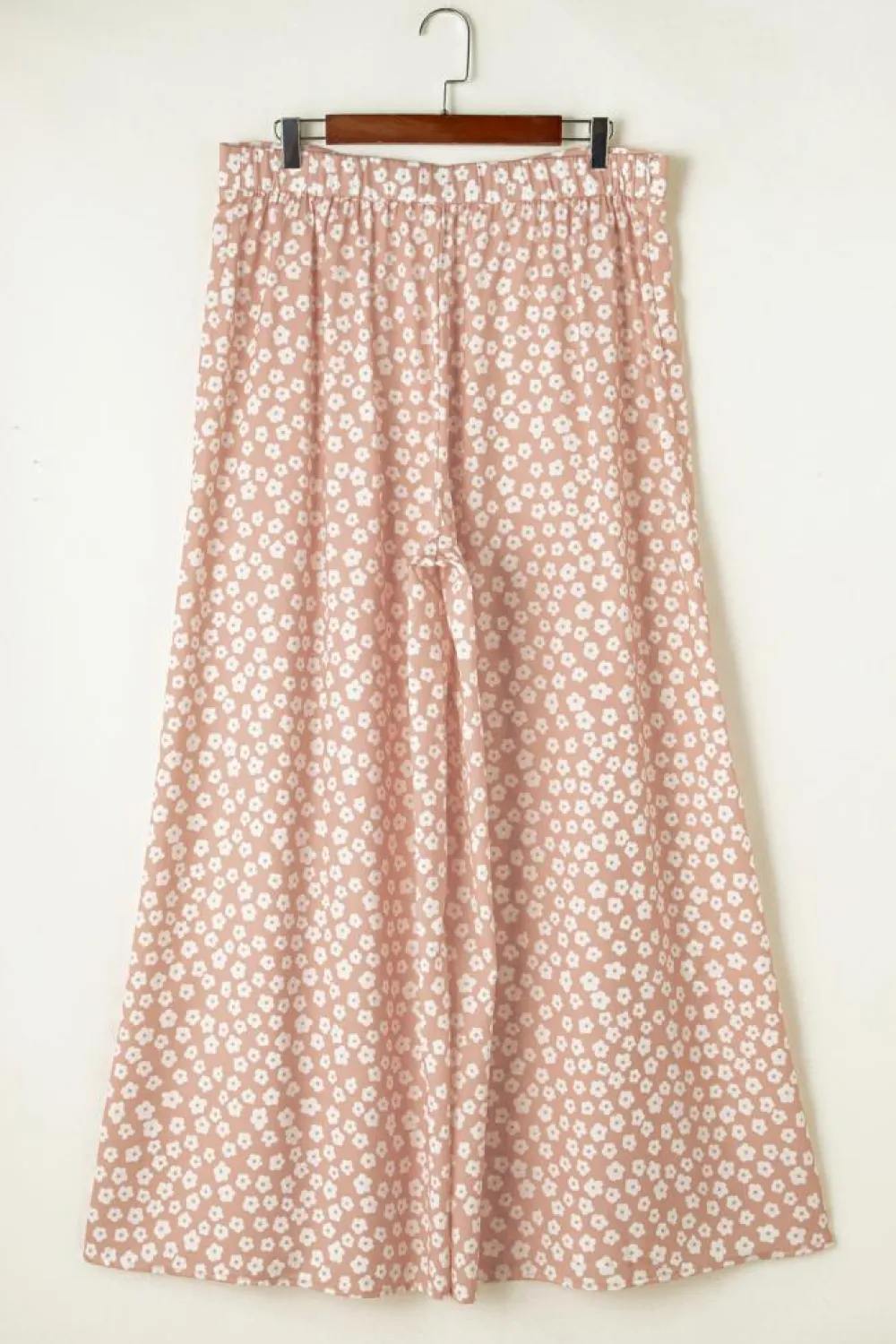 Best Dear-Lover Boho Floral High Waist Flare Pants Khaki