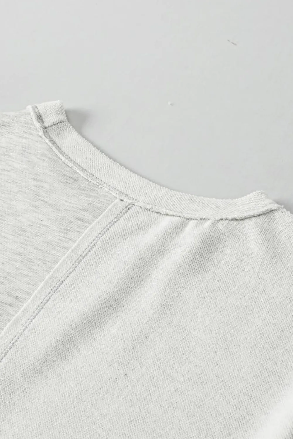 Online Dear-Lover Colorblock Chest Pocket Exposed Seam Tee and Shorts Set Khaki