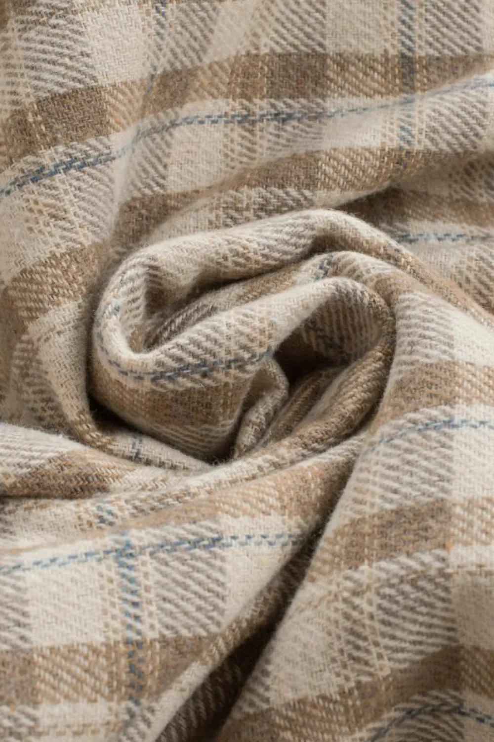 Best Dear-Lover Plaid Pattern Sherpa Lined Hooded Shacket Khaki