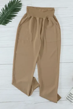 Outlet Dear-Lover Pocketed Casual Joggers Khaki