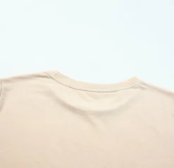 Outlet Dear-Lover Solid Color Crew Neck Tee Khaki