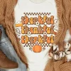 Online Dear-Lover thankful Crew Neck Thanksgiving Graphic Tee Khaki