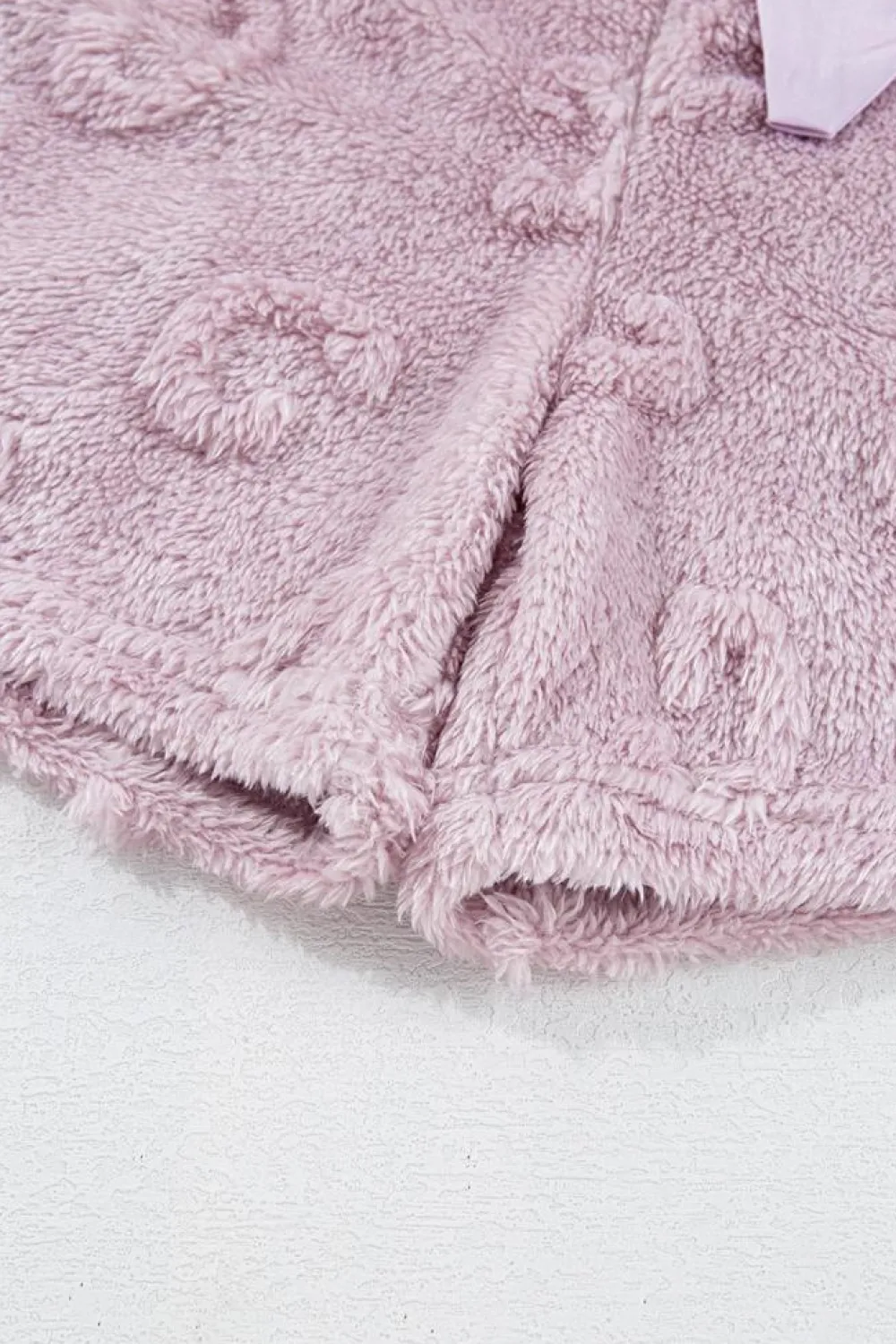 Outlet Dear-Lover Textured Leopard Fleece Loose Two Piece Lounge Set Lavendula