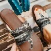 Best Dear-Lover Studded Animal Print Flip Flop Sandals Leopard