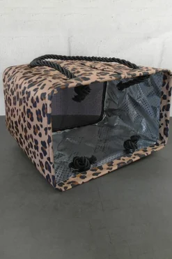 Sale Dear-Lover Waterproof Canvas Toiletry Bag (Slight Color Variations by Batch) Leopard