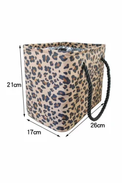 Sale Dear-Lover Waterproof Canvas Toiletry Bag (Slight Color Variations by Batch) Leopard