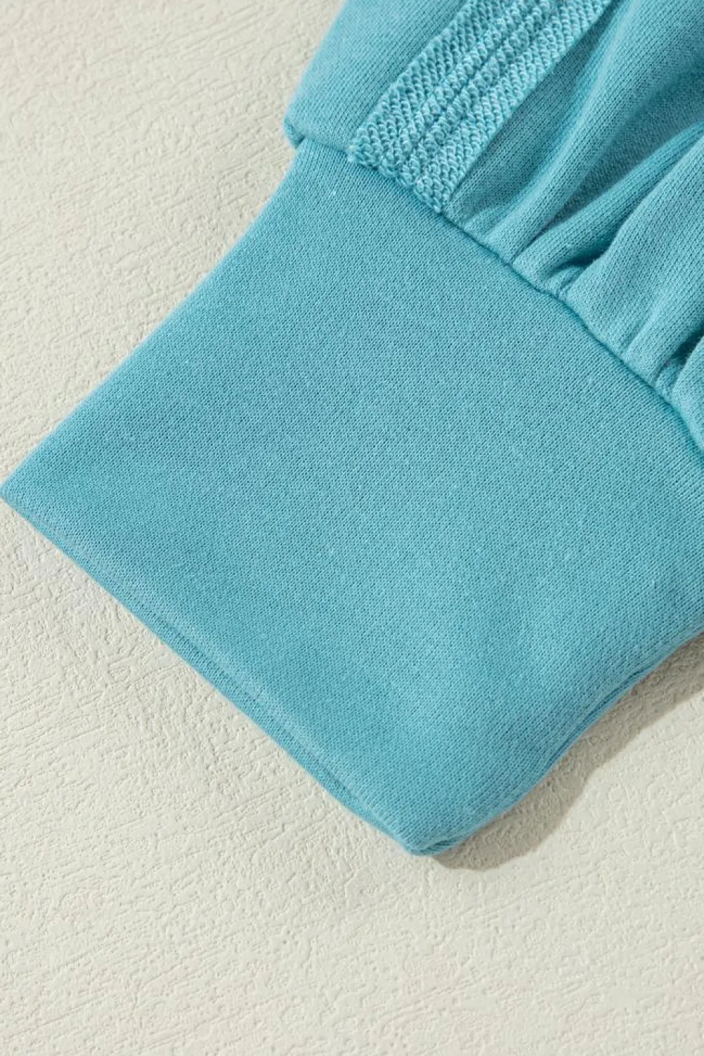 Outlet Dear-Lover Colorblock Patchwork Crew Neck Loose Sweatshirt Light Blue