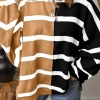 Sale Dear-Lover Colorblock Oversized Sweater Light French Beige