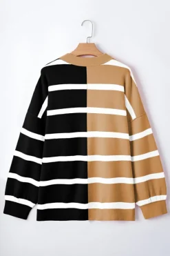 Sale Dear-Lover Colorblock Oversized Sweater Light French Beige