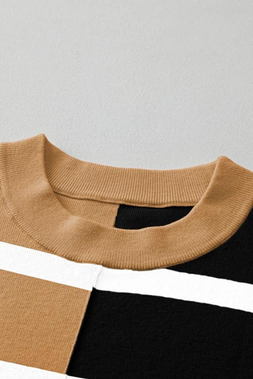 Sale Dear-Lover Colorblock Oversized Sweater Light French Beige