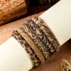 Outlet Dear-Lover 5Pcs/Set Animal Pattern High Elastic Hair Tie Light French Beige