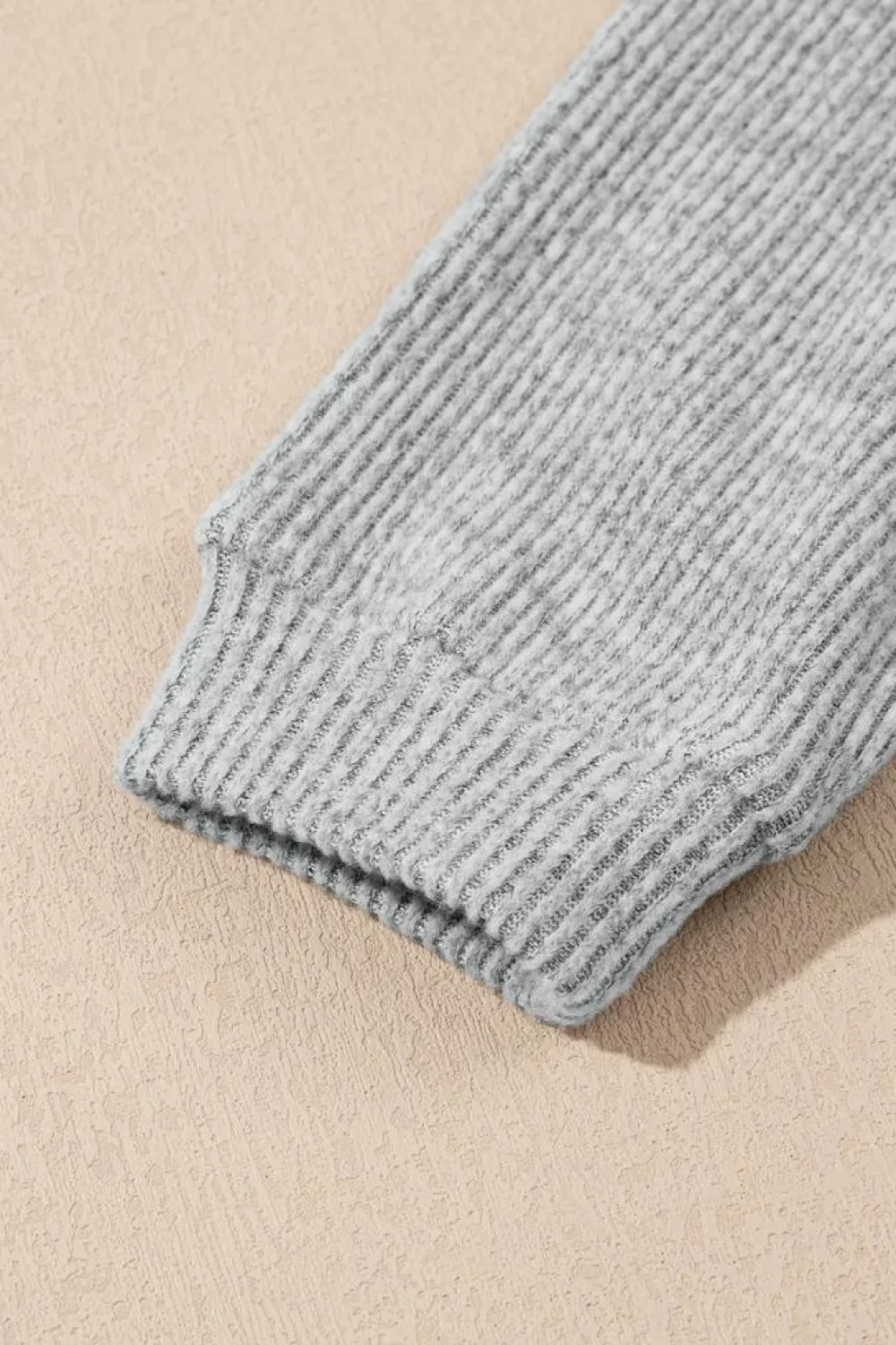 Clearance Dear-Lover 3 Pieces Rib Crop Camisole Matching Shorts Lounge Set with Cardigan Light Grey