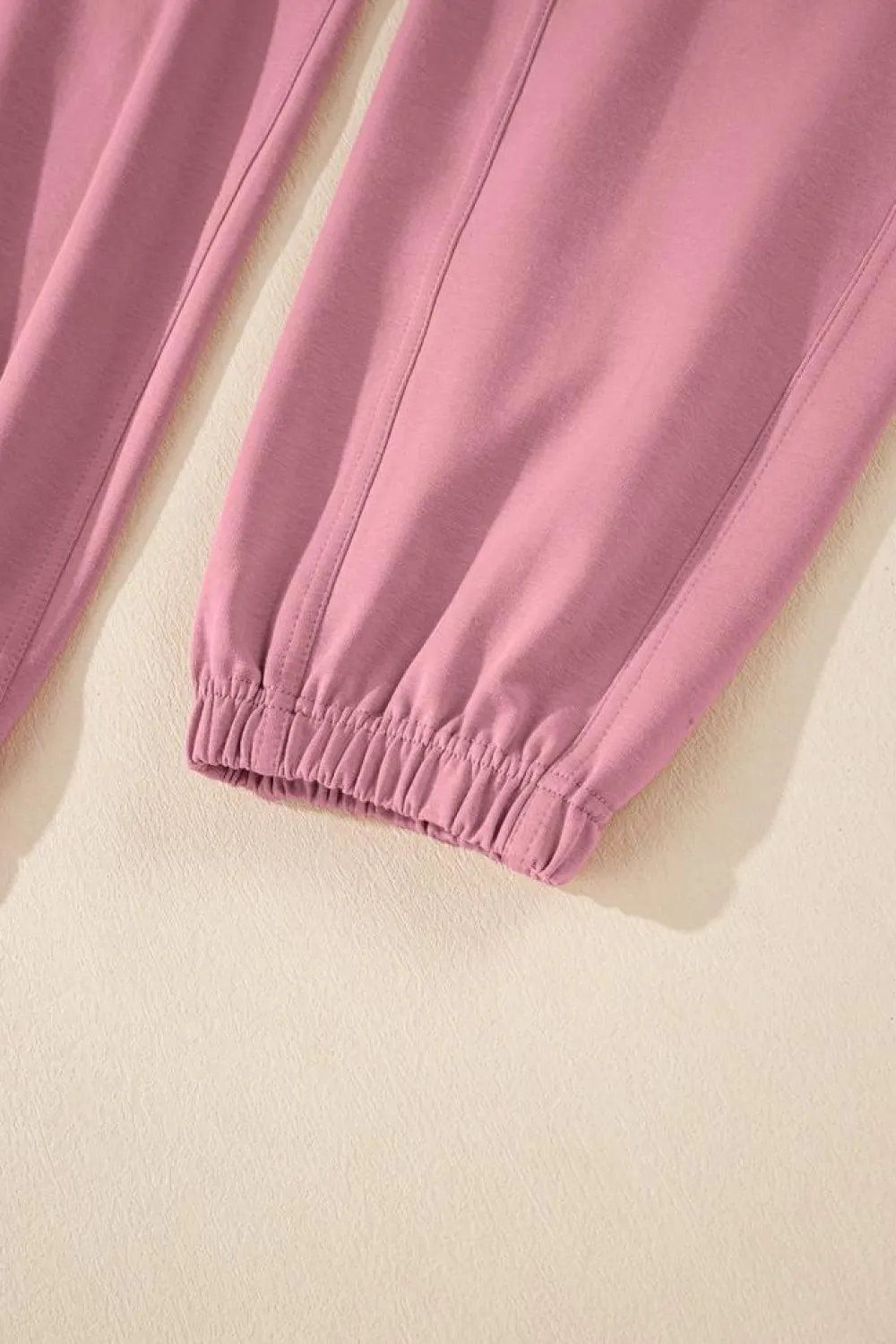 Online Dear-Lover Lace-up Elastic Waist Sleeveless Square Neck Jumpsuit Light Pink