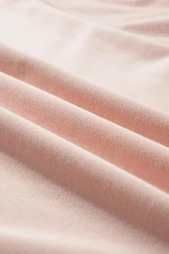 Clearance Dear-Lover Star Patchwork Exposed Seam Oversized Sweatshirt Light Pink