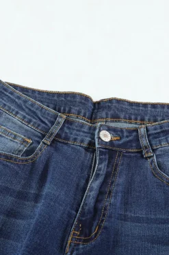 Sale Dear-Lover Medium Wash Vintage Wide Leg Jeans Blue