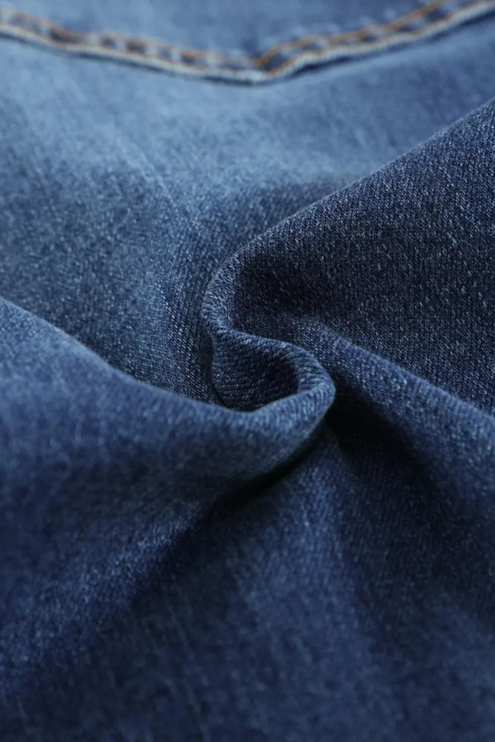 Sale Dear-Lover Medium Wash Vintage Wide Leg Jeans Blue