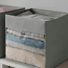 Best Dear-Lover Eco-Friendly Foldable Storage Box with Clear Window Medium Grey