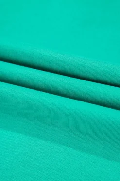 Sale Dear-Lover Splicing Round Neck Pullover Sweatshirt Mint Green