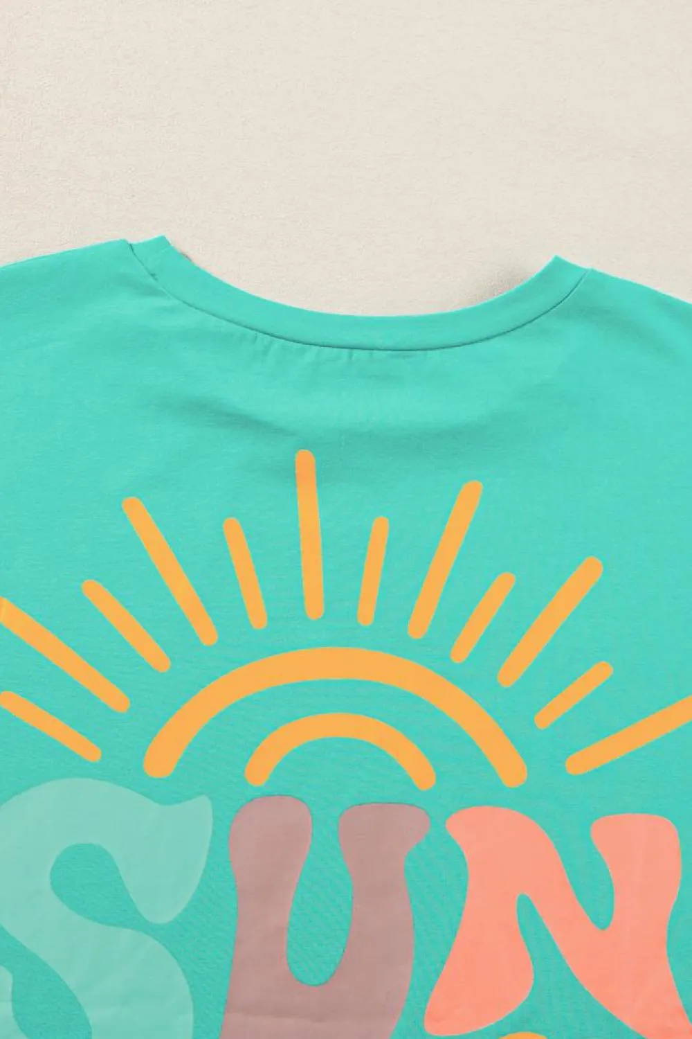 Discount Dear-Lover SUNSHINE ON MY MIND Graphic Tee Mint Green