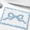 Sale Dear-Lover Bow Knot Water Absorption Entrance Ground Mat Mist Blue
