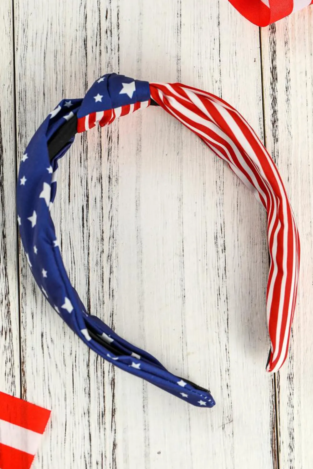 Outlet Dear-Lover American Flag Bow Knot Wide Headband Multicolor